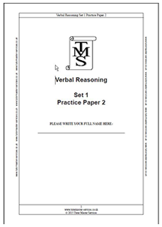 Verbal Reasoning Paper 2