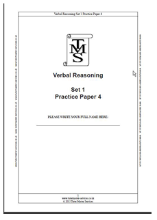 Verbal Reasoning Paper 4